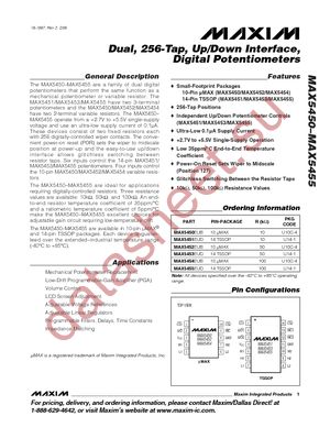 MAX5455EUD+ datasheet  